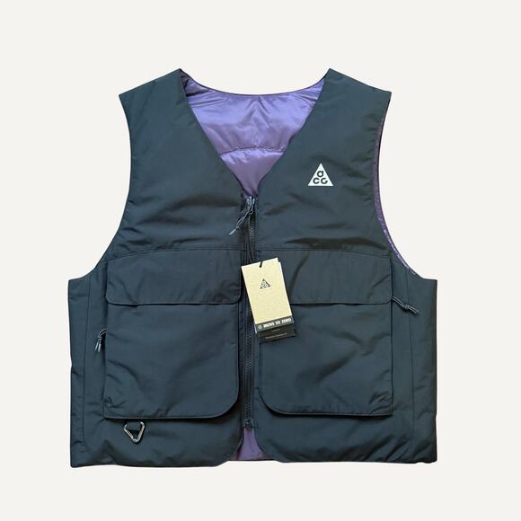 Nike ACG Other - Size S - Nike ACG Skull Peak Reversible Vest Purple Black